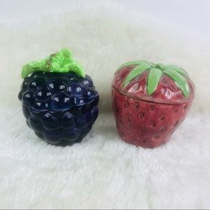 Strawberry and Grape Canisters